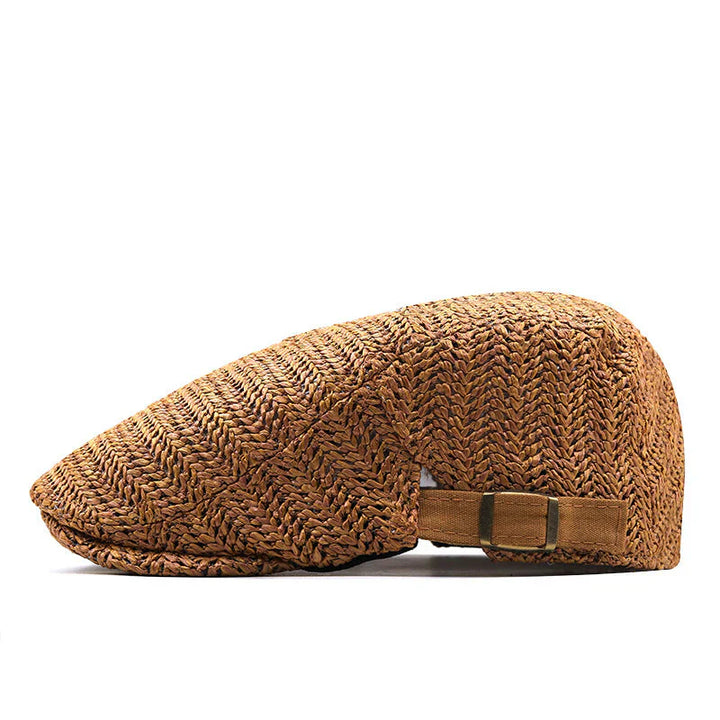 Giovanni | Summer Flat Cap Made of Straw