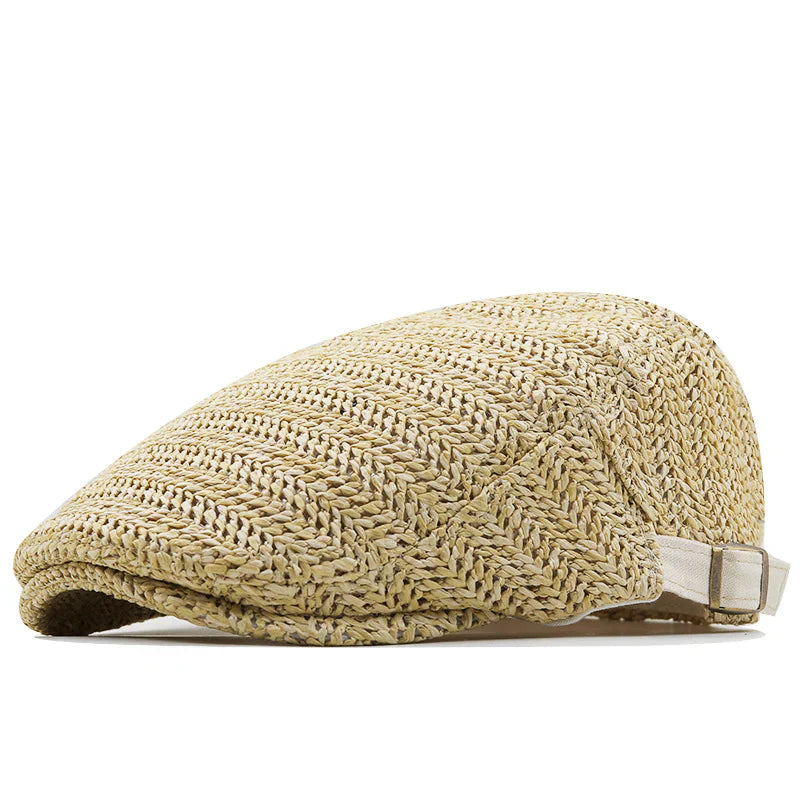 Giovanni | Summer Flat Cap Made of Straw