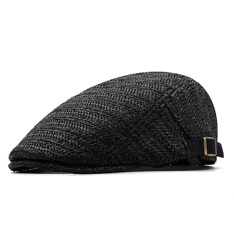 Giovanni | Summer Flat Cap Made of Straw