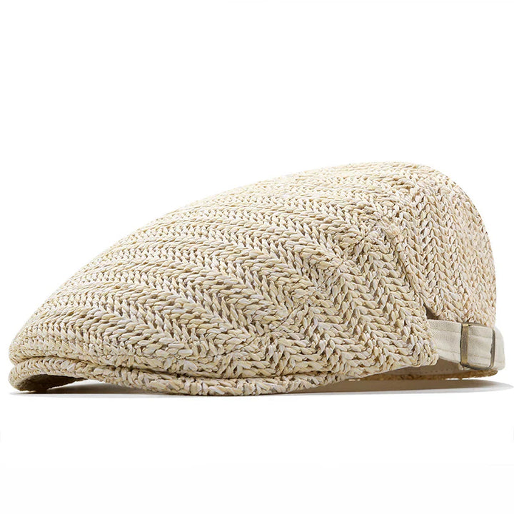 Giovanni | Summer Flat Cap Made of Straw