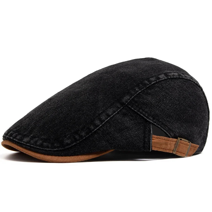 Fedor | Premium Denim Flat Cap – Timeless Style & Comfort for Every Day.