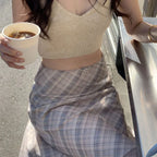 MORIAH™ – Classic Plaid Midi Skirt