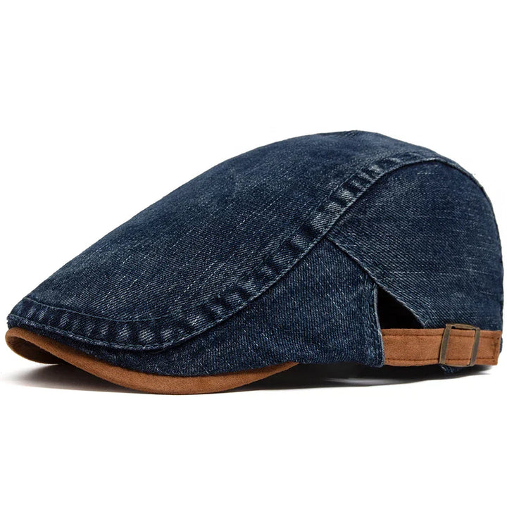 Fedor | Premium Denim Flat Cap – Timeless Style & Comfort for Every Day.