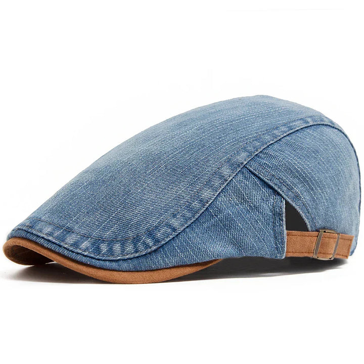Fedor | Premium Denim Flat Cap – Timeless Style & Comfort for Every Day.