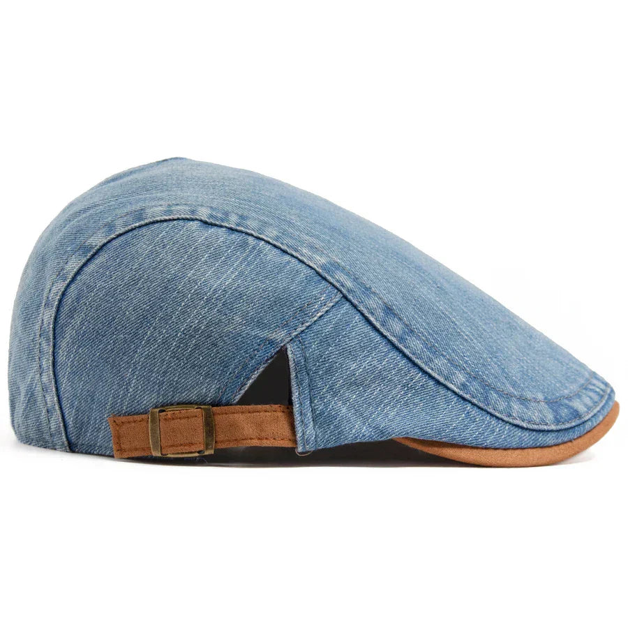 Fedor | Premium Denim Flat Cap – Timeless Style & Comfort for Every Day.
