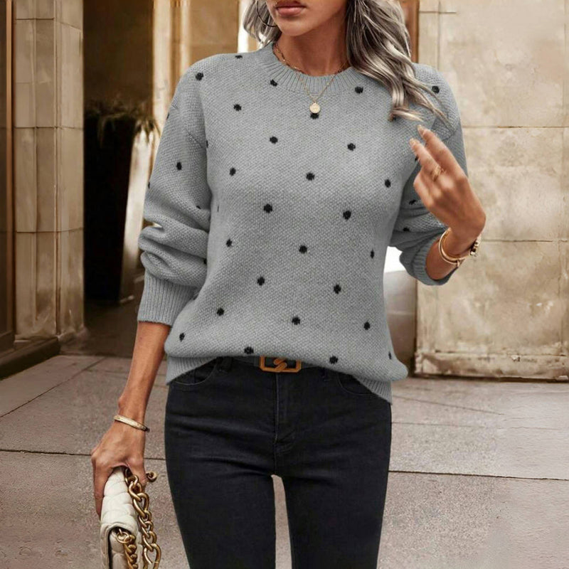 Lunette Polka Knit Sweater