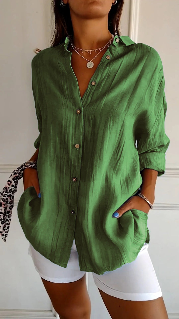 Elegant Pleated Blouse for Women | Maya