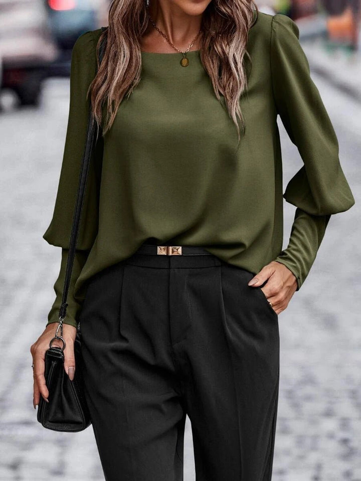 Elegant and Versatile Long-Sleeve Blouse for Women