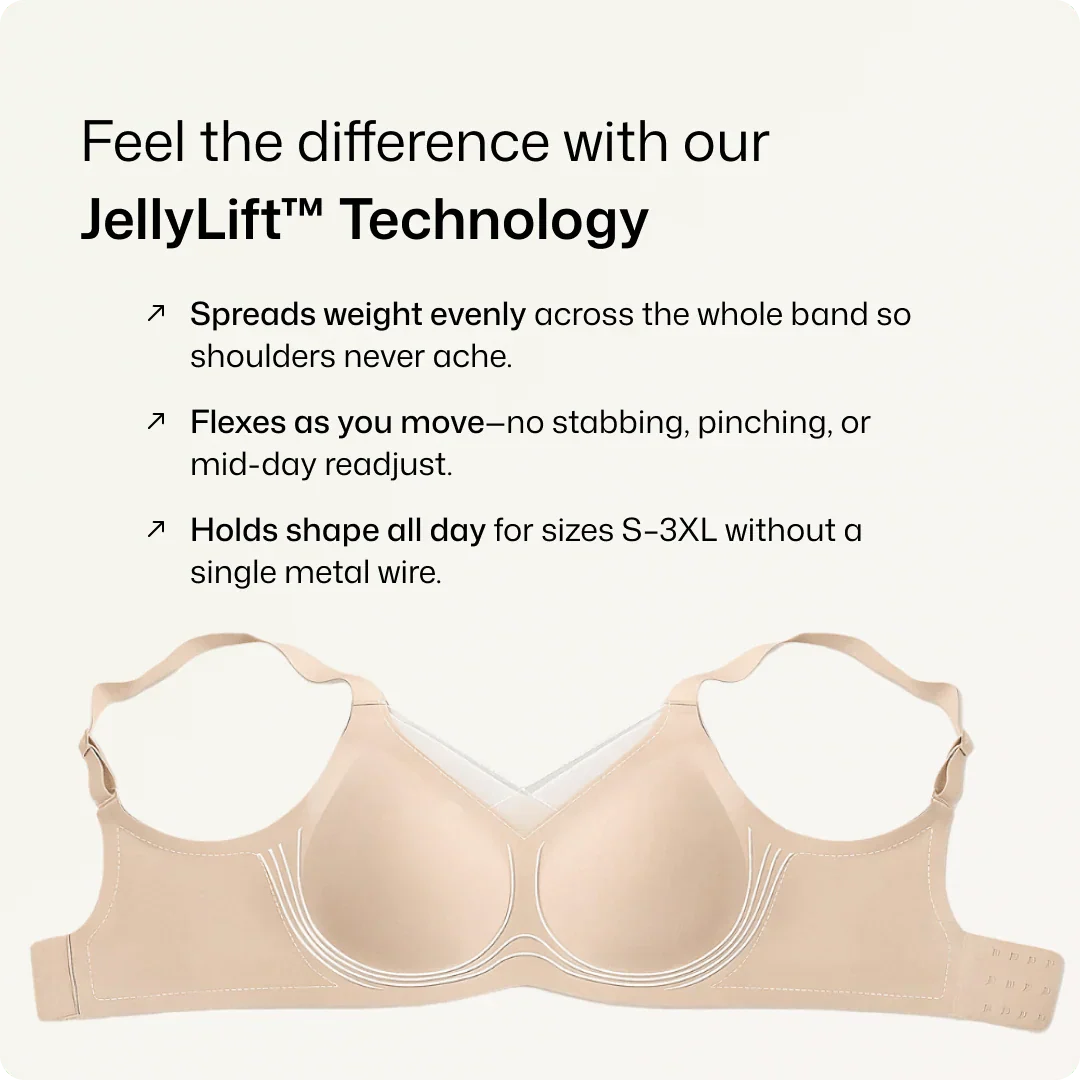 Wireless V-Neck Crossover Mesh Support Bra