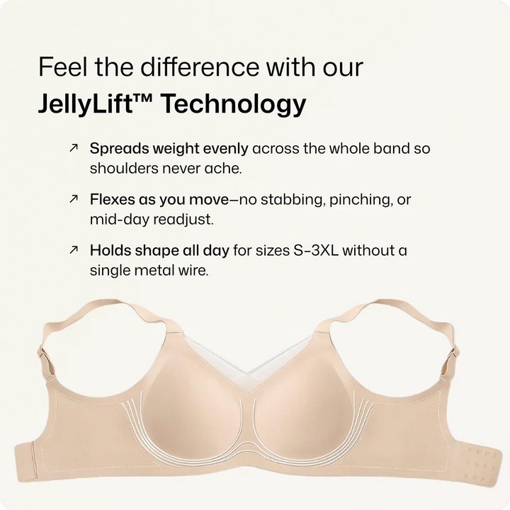 Wireless V-Neck Crossover Mesh Support Bra