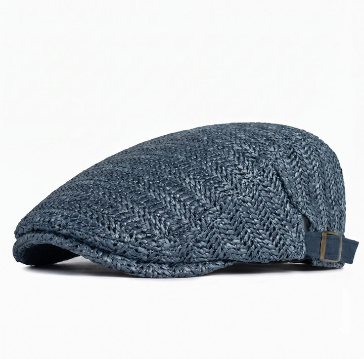Giovanni | Summer Flat Cap Made of Straw